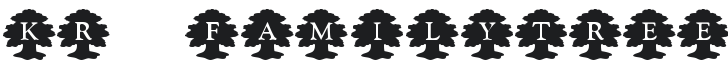 KR Family Tree Font Preview