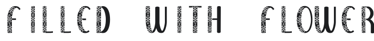 KR Filled With Flowers Font Preview