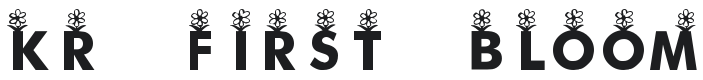 KR First Bloom Font Preview