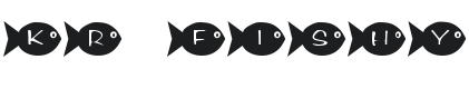 KR Fishy Font Preview