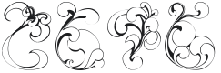 KR Fleur Flair 1 Font Preview
