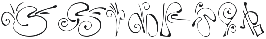 KR Fleur Flair 5 Font Preview