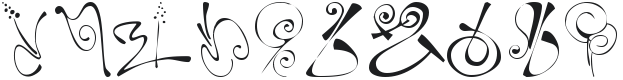 KR Fleur Flair 6 Font Preview