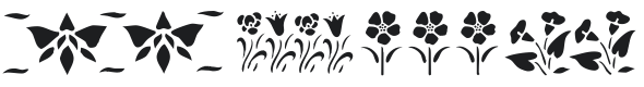 KR Fleur Flair Lines 3 Font Preview