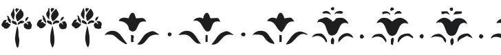 KR Fleur Flair Lines Font Preview
