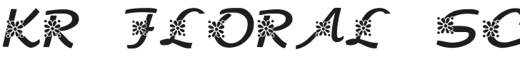 KR Floral Script Font Preview