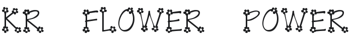 KR Flower Power Font Preview