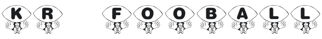 KR Foo'ball Font Preview