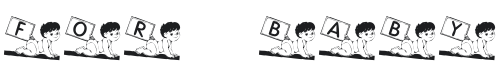 KR For Baby B Font Preview