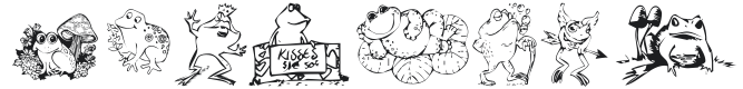 KR Frogs for Jennifer Font Preview