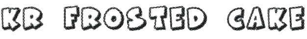 KR Frosted Cake Font Preview