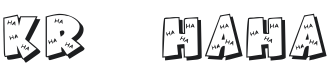 KR Ha Ha Font Preview