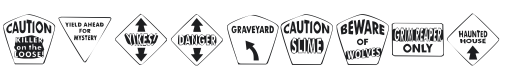 KR Halloween Signs Two Font Preview