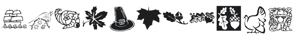 KR Harvest Dings Font Preview