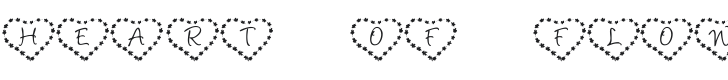 KR Heart of Flowers Font Preview
