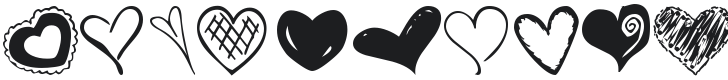 KR Heartalicious Font Preview