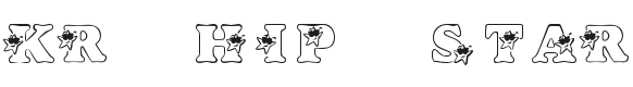KR Hip Star Font Preview
