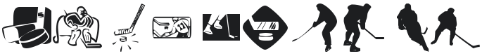 KR Hockey Dings Font Preview