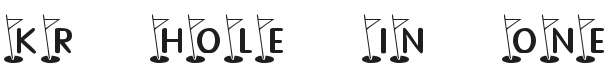 KR Hole In One! Font Preview