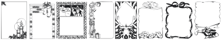 KR Holiday Frames 1 Font Preview