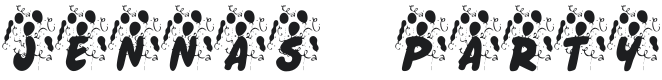 KR Jenna's Party Font Preview