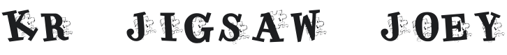 KR Jigsaw Joey Font Preview