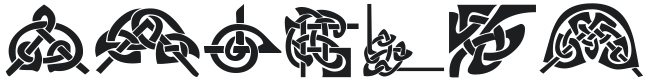 KR Keltic Four Font Preview