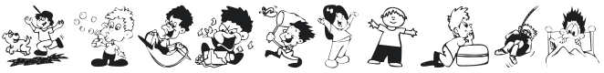 KR Kidlets Font Preview