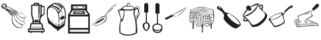 KR Kitchen Dings Font Preview