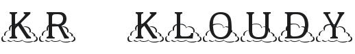 KR Kloudy Font Preview