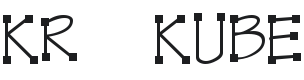 KR Kube Font Preview