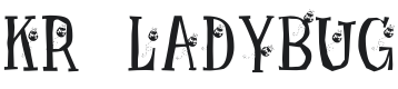 KR Ladybug Font Preview