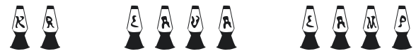 KR Lava Lamp Font Preview