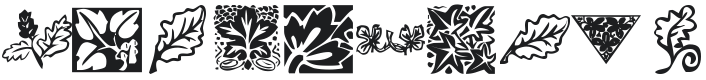 KR Leafy Font Preview