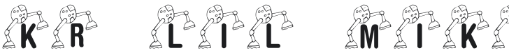 KR Lil' Mike's Robot Font Preview