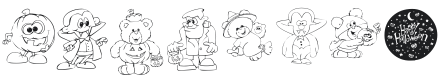 KR Lil Ween Dings Font Preview