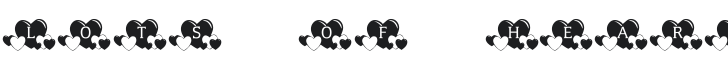 KR Lots Of Hearts Font Preview