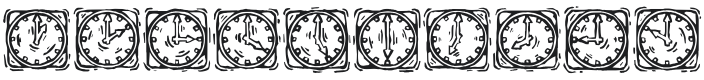KR Lotsa Time Dings Font Preview