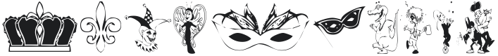 KR Mardi Gras Font Preview