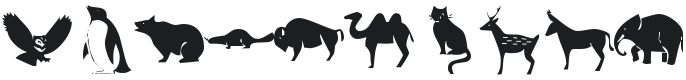 KR Menagerie Font Preview