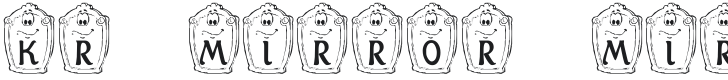 KR Mirror Mirror Font Preview