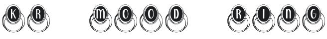 KR Mood Ring Font Preview