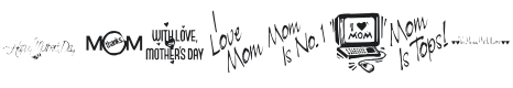 KR Mother's Day Dings Font Preview