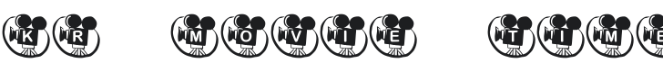 KR Movie Time Font Preview