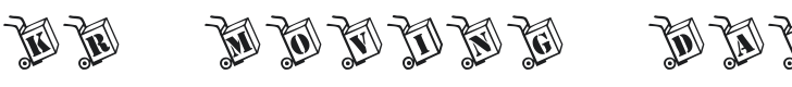 KR Moving Day Font Preview