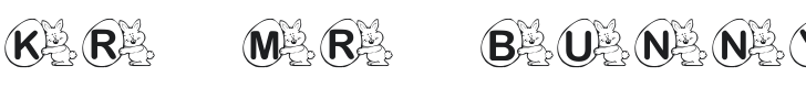 KR Mr. Bunny Font Preview