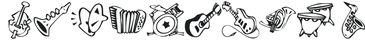 KR Music Class Font Preview