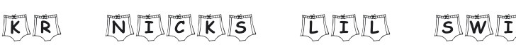 KR Nick's Lil Swimsuit Font Preview
