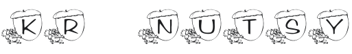KR Nutsy! Font Preview