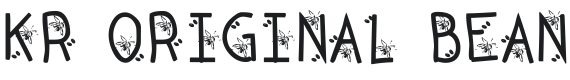 KR Original Bean Font Preview